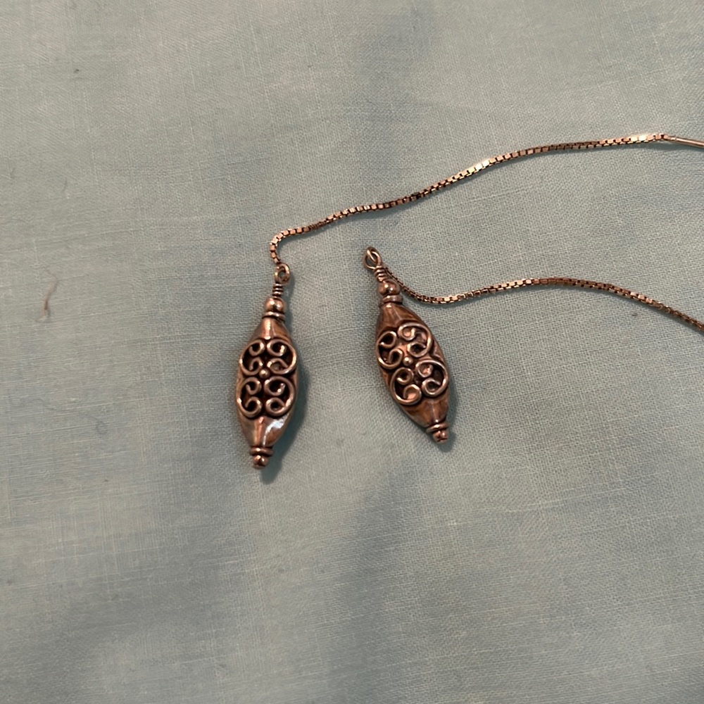 Silver earrings